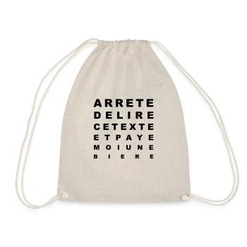 Paye moi une bière - Sac de sport léger - nature - Devant
