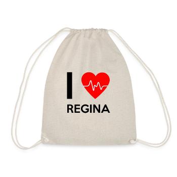 J'aime Regina - I Love Regina - Sac de sport léger - nature - Devant