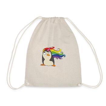 Punguin Licorne arc-en - Sac de sport léger - nature - Devant