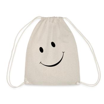 smiley :) - Drawstring Bag - nature - Front