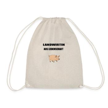Landwirtin Landwirt - Turnbeutel - Natur - Vorne