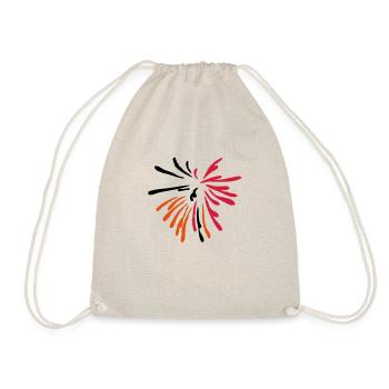 artistic musical fire - Drawstring Bag - nature - Front