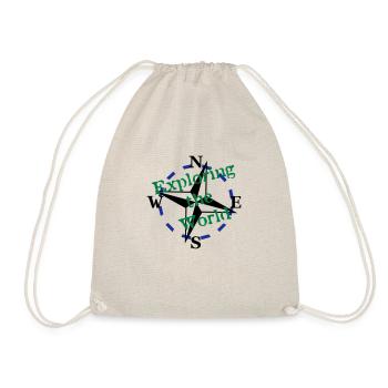Compass - Exploring the World - 3 Color Vector - Drawstring Bag - nature - Front