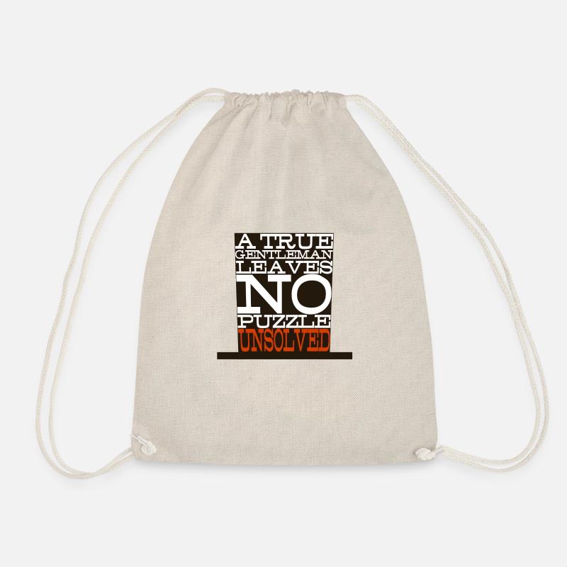 "A True Gentleman..." Design - Drawstring Bag - nature
