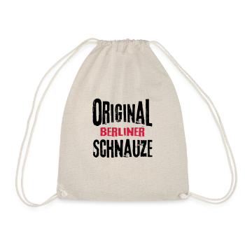 Berliner Schnauze Berlin Berlinerin Lustig Sprüche - Turnbeutel - Natur - Vorne