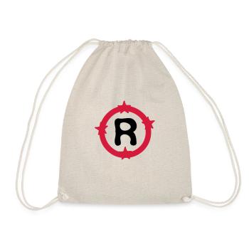 Lettre R & Cercle motif de formes - Sac de sport léger - nature - Devant