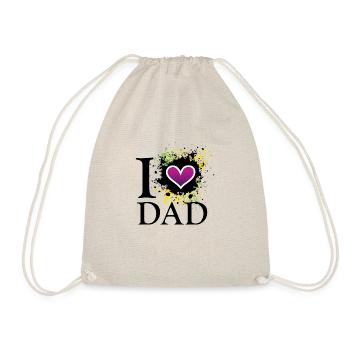 I love dad uk - Drawstring Bag - nature - Front