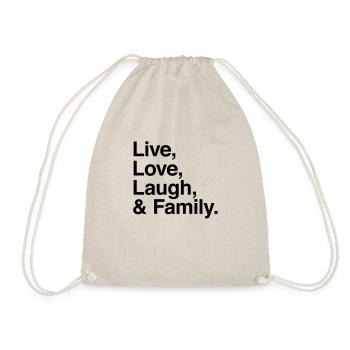 rire vivant d'amour et de la famille - Sac de sport léger - nature - Devant