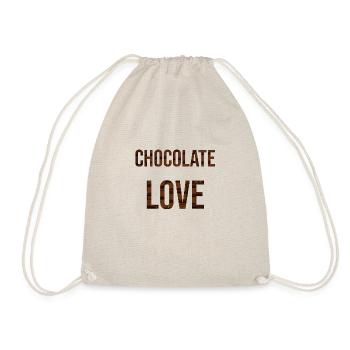 CHOCOLATE LOVE - Turnbeutel - Natur - Vorne