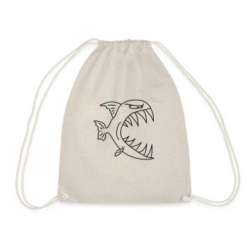 Monster Fish - Drawstring Bag - nature - Front
