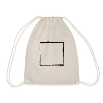 Brush frame lines - Drawstring Bag - nature - Front