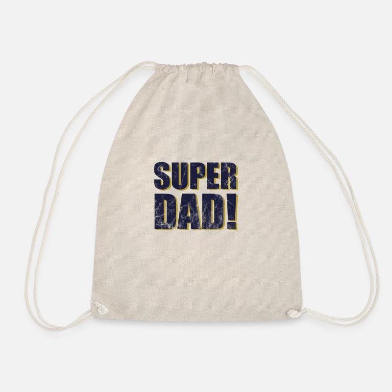 Superdad Familie Stolzer Vater Väter Geschenk - Turnbeutel - Natur