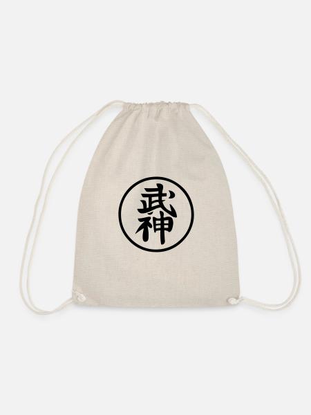 Kanji Bujinkan Ninja-Symbol japanisches Ninjutsu - Turnbeutel - Natur