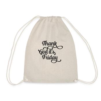 thank god it's friday - Turnbeutel - Natur - Vorne