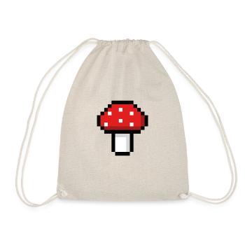 Pixel mushroom - Drawstring Bag - nature - Front