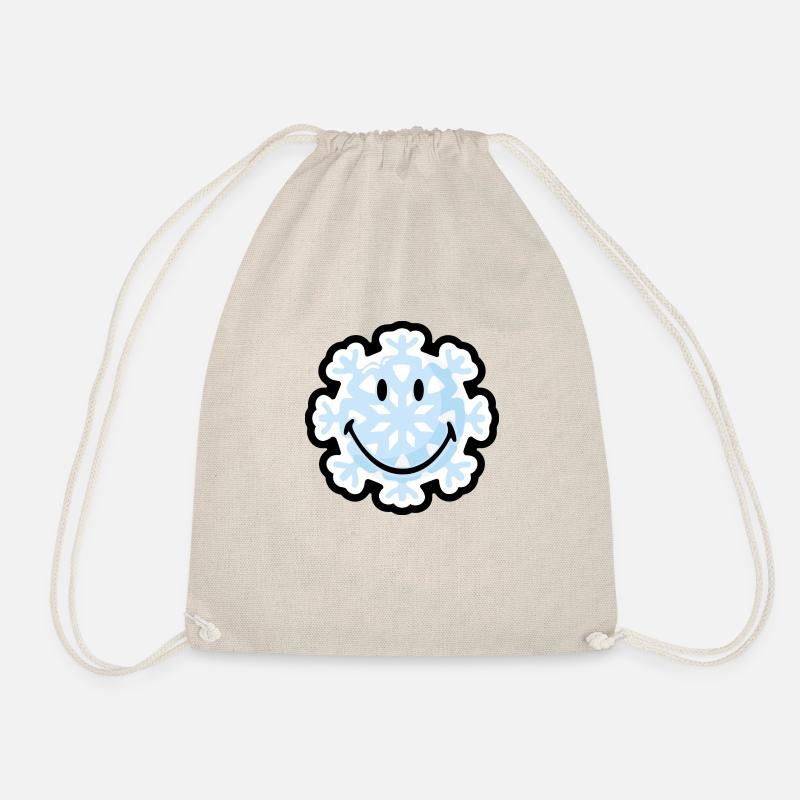 Smiley Snow Flake - Turnbeutel - Natur
