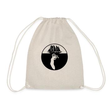 Logo voilier pieuvre géante - Sac de sport léger - nature - Devant