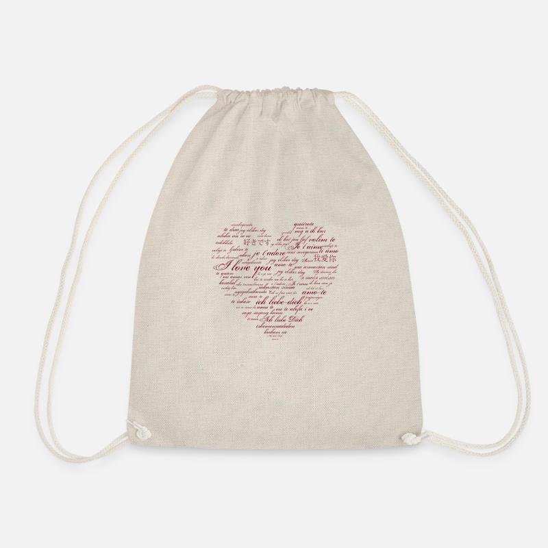 T'AIME - Sac de sport léger - nature