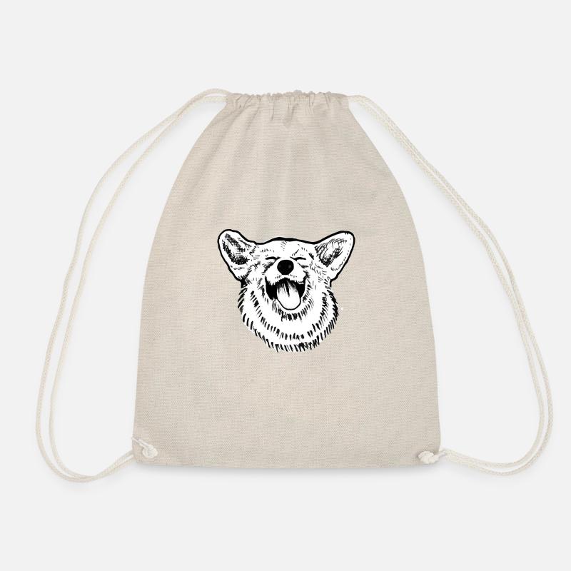 Corgie - Turnbeutel - Natur