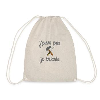 J'peux pas je bricole collection j'peux pas - Sac de sport léger - nature - Devant