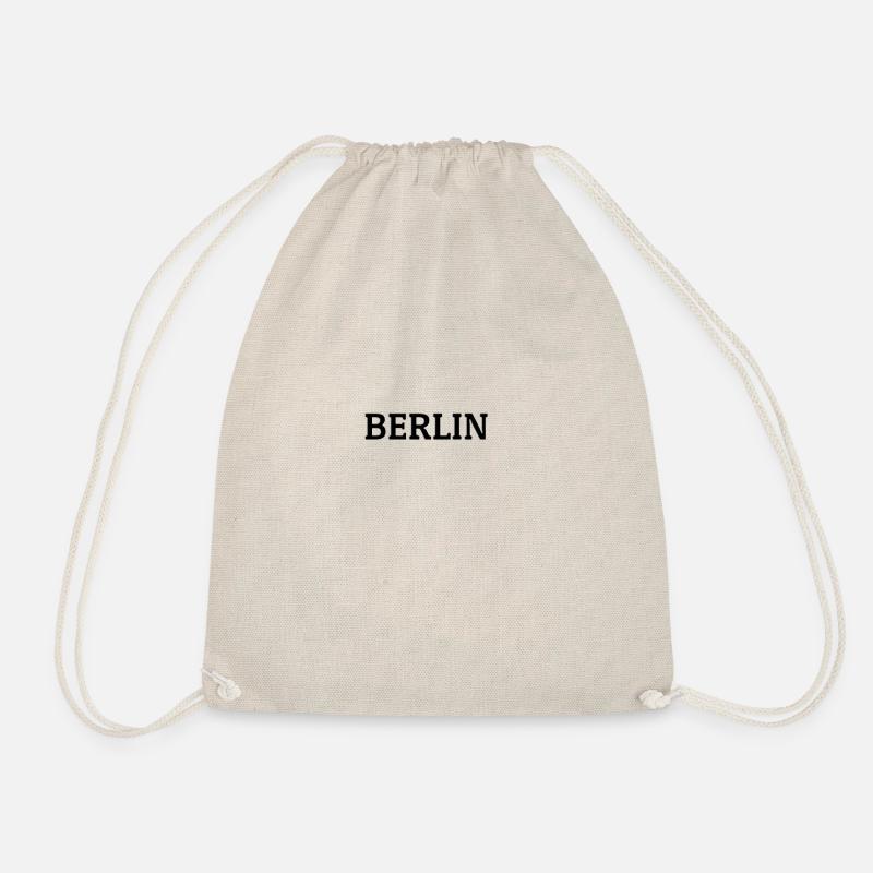 Berlin Aufdruck Souvenir - Turnbeutel - Natur