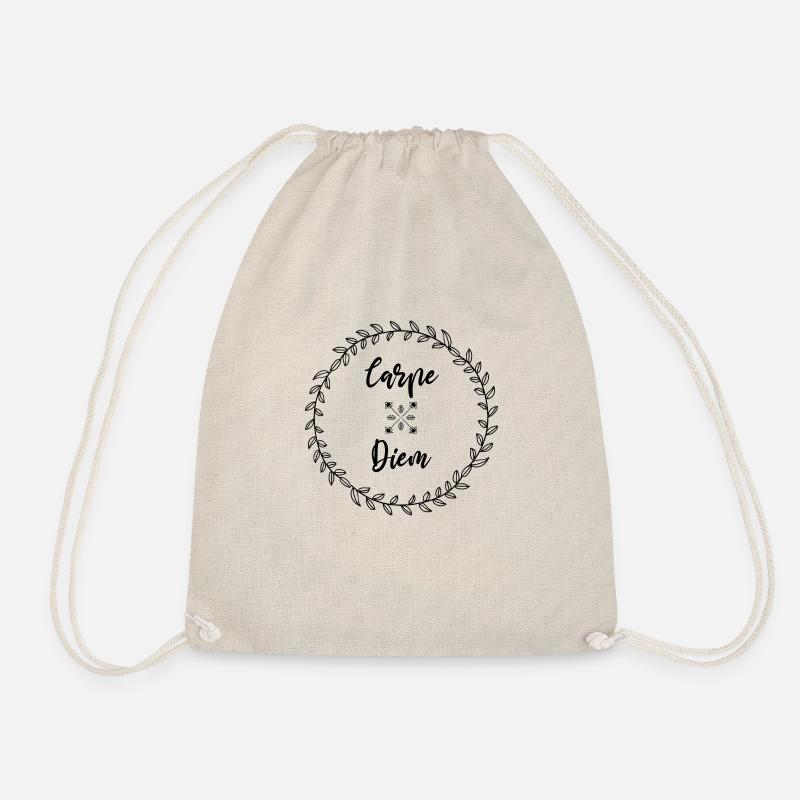 Carpe Diem, tagsüber leben, Hippie, Zen - Turnbeutel - Natur