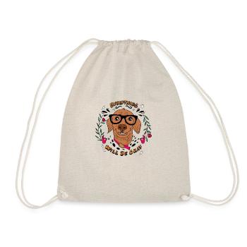 Everything wants to be okay - Drawstring Bag - nature - Front