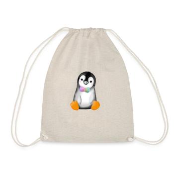 Penguin face mask - Drawstring Bag - nature - Front