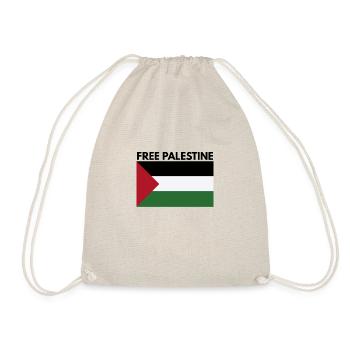Free Palestine - Drawstring Bag - nature - Front