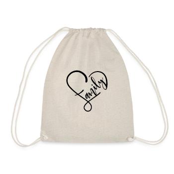 family - Drawstring Bag - nature - Front