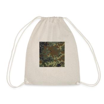 German flecktarn camouflage - Drawstring Bag - nature - Front