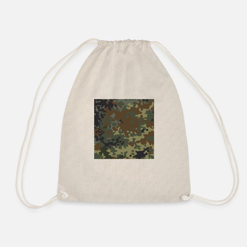 Deutsche Flecktarn-Tarnung - Turnbeutel - Natur