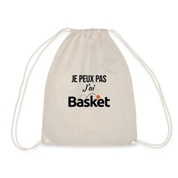Basket Basketball Je peux pas j'ai... sport humour - Sac de sport léger - nature - Devant
