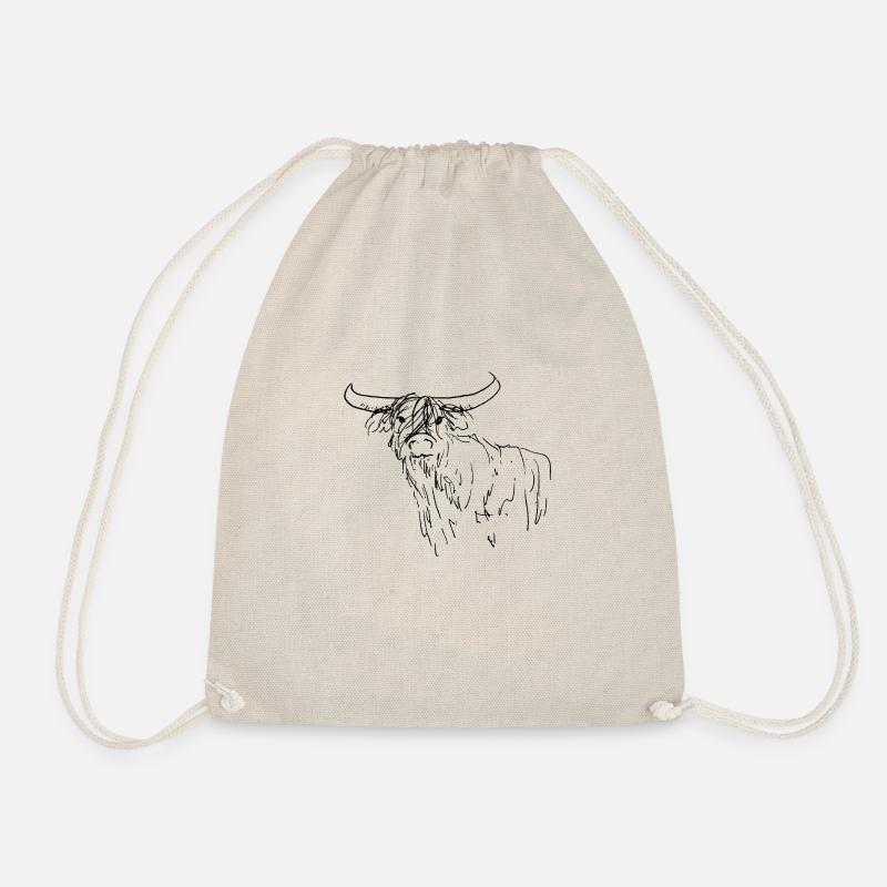 Dear Scottish Highlander - Drawstring Bag - nature