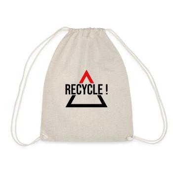 recycle ! - Sac de sport léger - nature - Devant