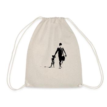 Père et fille - Sac de sport léger - nature - Devant