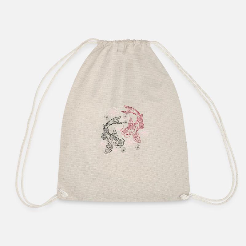 Poissons de Koi et fleur de Sakura - Sac de sport léger - nature