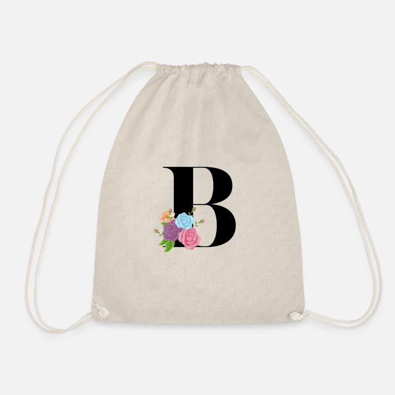 lettre B fleuris - Sac de sport léger - nature