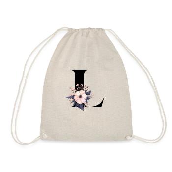 lettre L fleuris - Sac de sport léger - nature - Devant