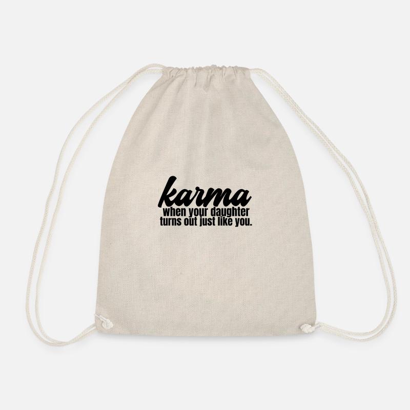Karma - Lustige Mutter - Turnbeutel - Natur