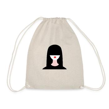 japanese woman - Drawstring Bag - nature - Front