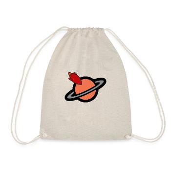 heading for the planet Saturn - Drawstring Bag - nature - Front