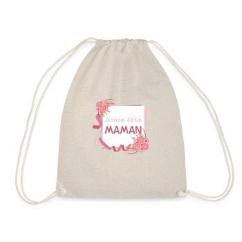 Bonne fête maman Style POST IT - Sac de sport léger - nature - Devant