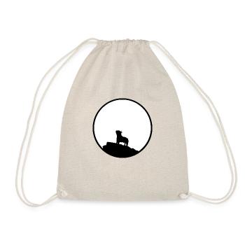 French bulldog in front of the - Drawstring Bag - nature - Front