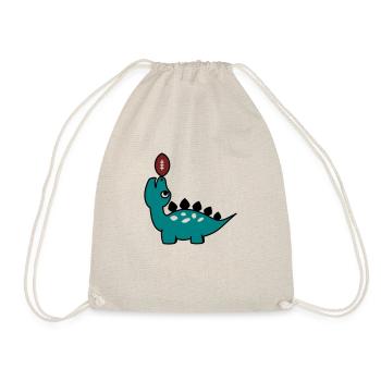 LittleFootballDino - Turnbeutel - Natur - Vorne