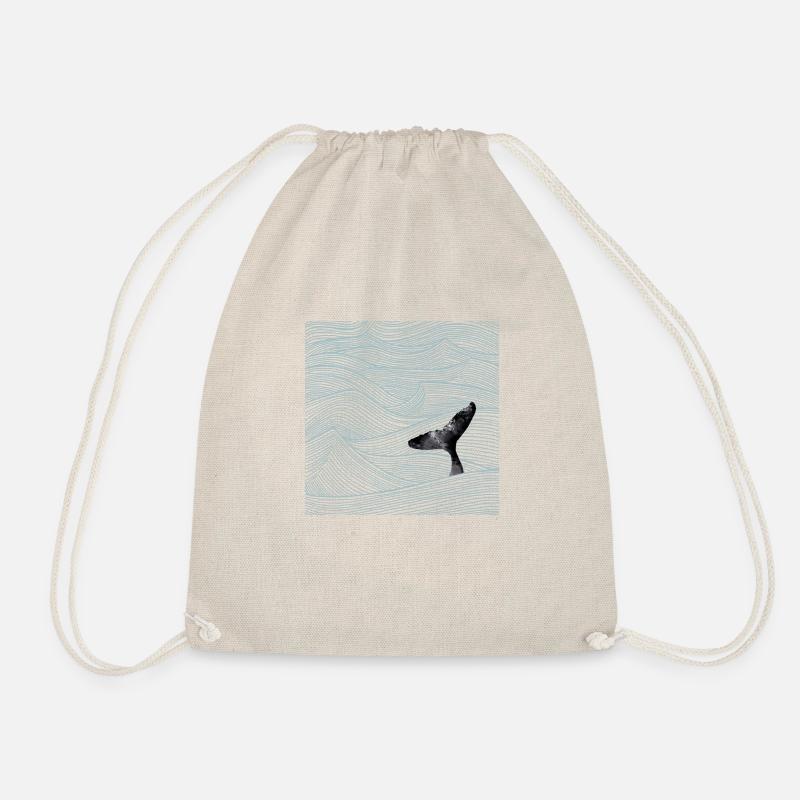 Ocean Wale - Turnbeutel - Natur