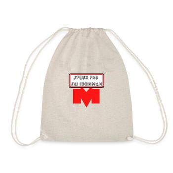 je peux pas j'ai - Sac de sport léger - nature - Devant
