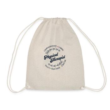 Physiotherapie Shirts Physical Therapist Geschenke - Turnbeutel - Natur - Vorne