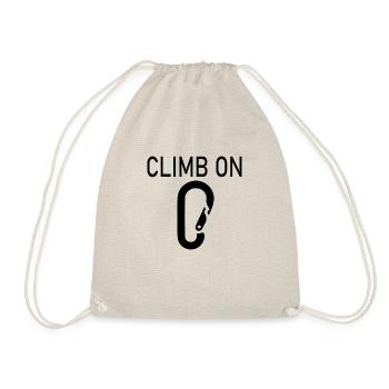 Bouldern Klettern Climbing - Turnbeutel - Natur - Vorne