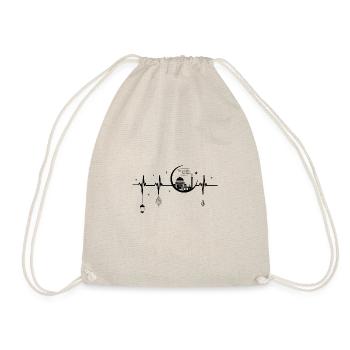 Ramadan kareem heartbeat - Muslim - Drawstring Bag - nature - Front